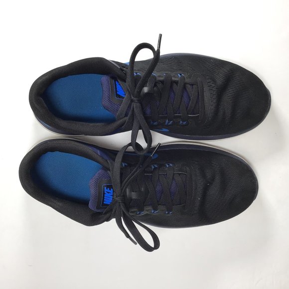 Nike Flex 2016 RN Running Sneakers Black/Blue 10 - Picture 6 of 9
